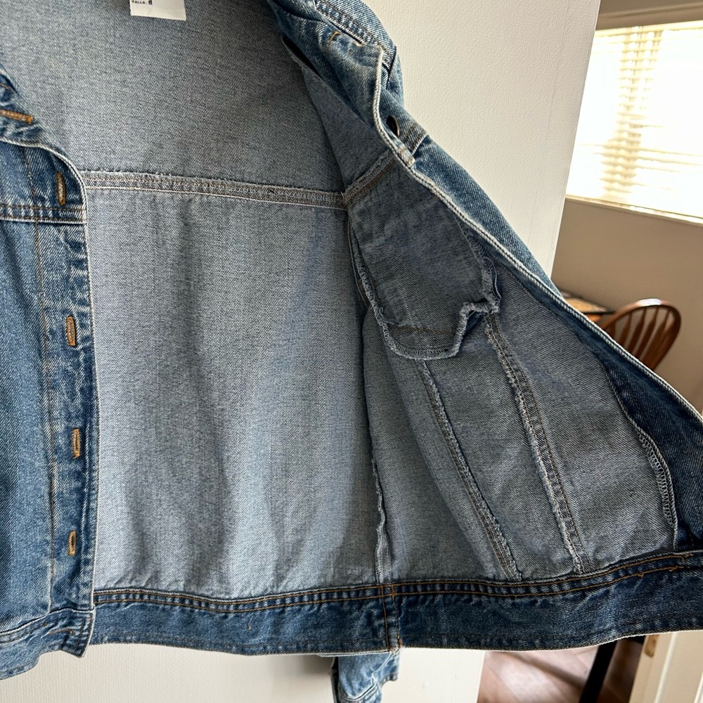 Vintage Y2K Studio Ease Denim Trucker Short Jean Jacket Indie 2000s Layering | 8 - Picture 6 of 15